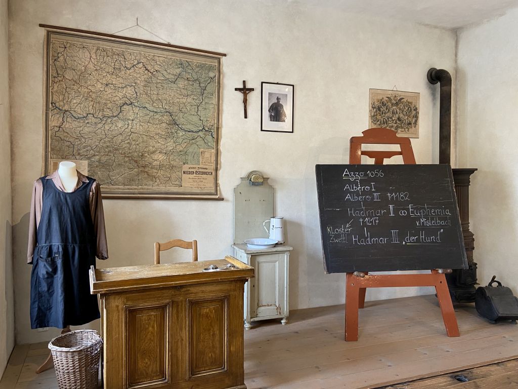 Michelstettner Schule, Einblick in eines der Klassenzimmer (© Museumsmanagement Niederösterreich)